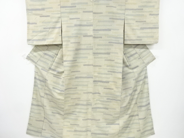 JAPANESE KIMONO / ANTIQUE KIMONO / SILK / HON-SHIOZAWA / WOVEN KIKKO KASURI PATTERN